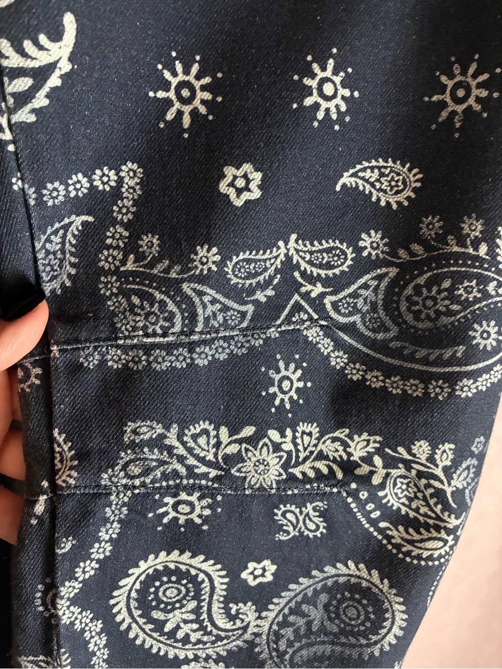 Free People We the Free Printed Good Luck Barrel Jeans - Picture 9 of 12